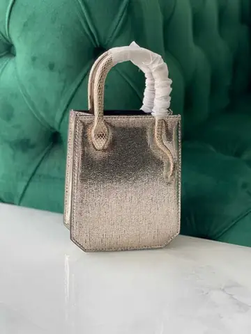 Bvlgari Mini Light Gold Leather Serpentine Tote Bag product photo in Karama, Dubai