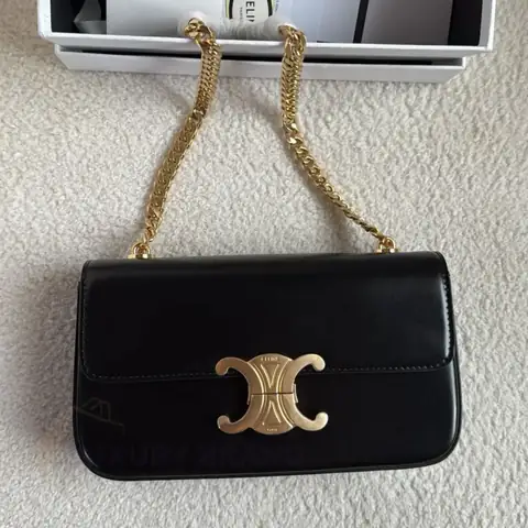 CELINE Triomphe Bag Luxury Grained Leather Shoulder Bag product photo in Karama, Dubai