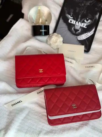 Chanel Classic Wallet On Chain Red Caviar Leather Dubai Luxury Items product photo in Karama, Dubai