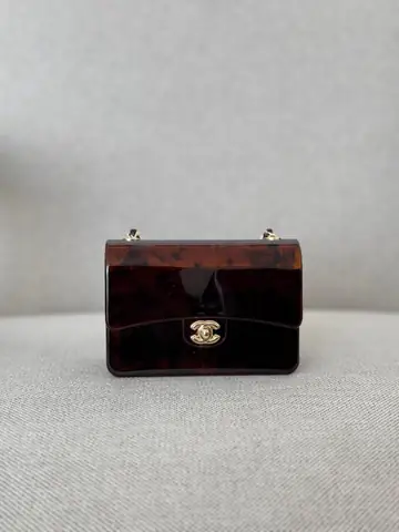 Chanel Tortoiseshell Plexi Mini Evening Clutch Bag Dubai Luxury Items product photo in Karama, Dubai
