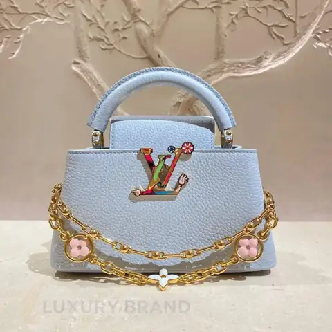 LOUIS VUITTON Mini Capucines Bag Taurillon Leather Luxury Handbag product photo in Karama, Dubai