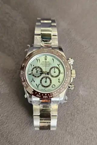 Rolex Daytona Platinum Ice Blue Arabic product photo in Karama, Dubai